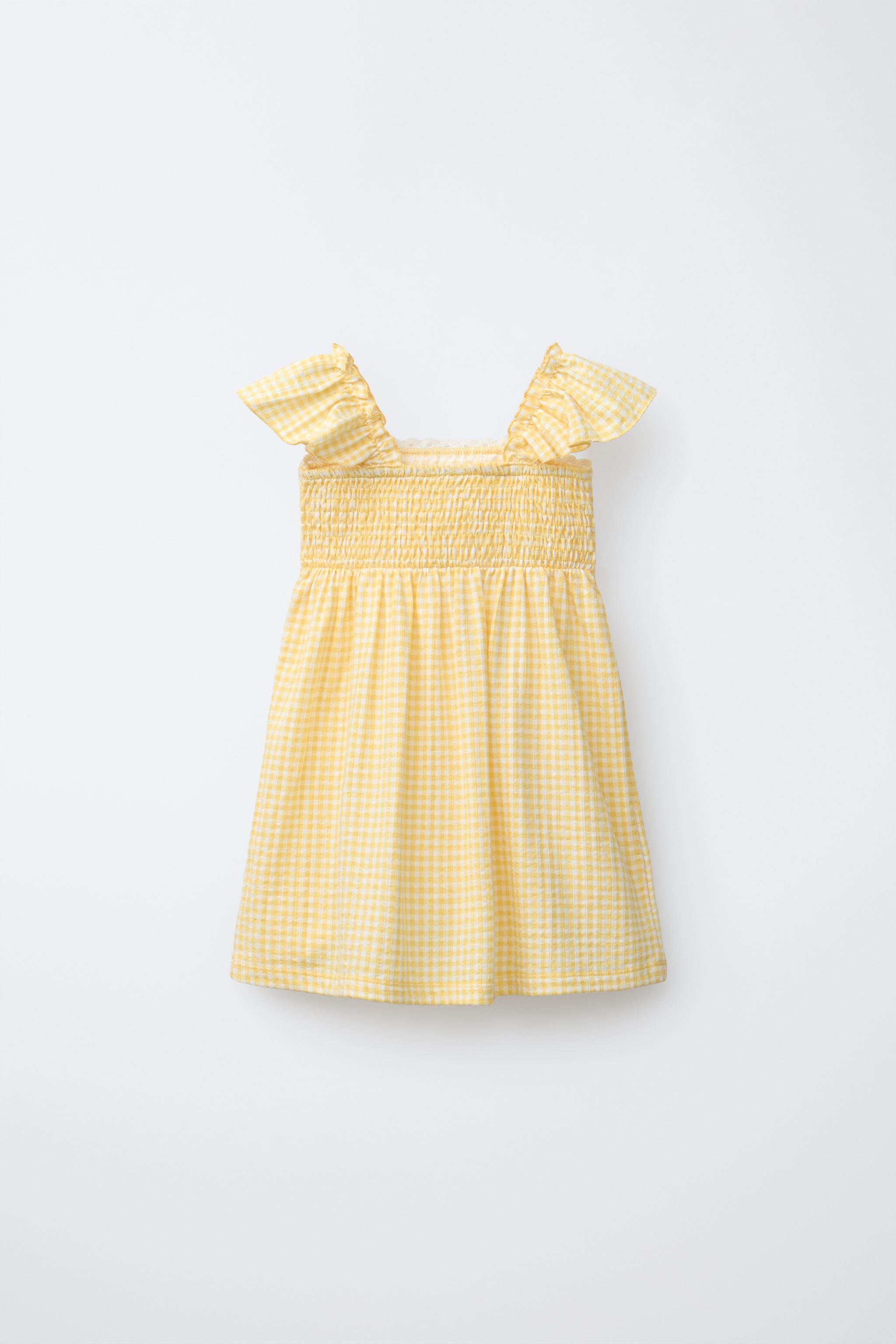 ROBE À CARREAUX VICHY ET CROCHET